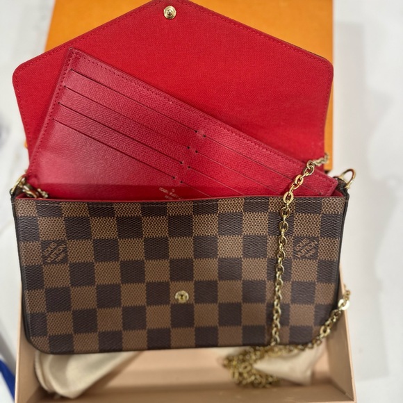 Louis Vuitton Félicie Pochette Damier Ebene - Picture 6 of 10